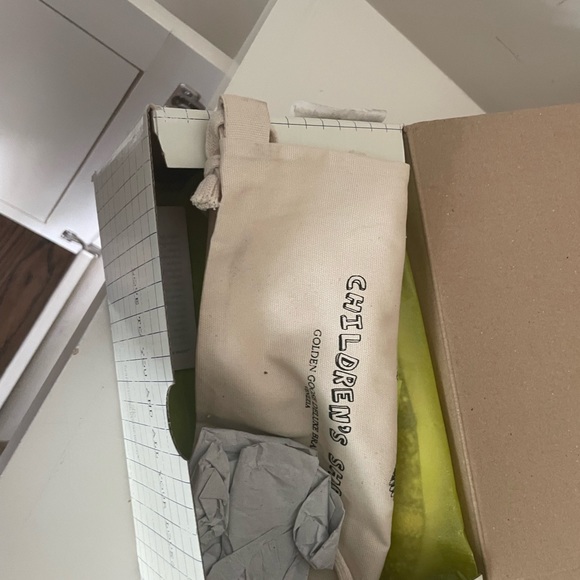 New-gold glitter Golden Goose Sneakers - Picture 3 of 3